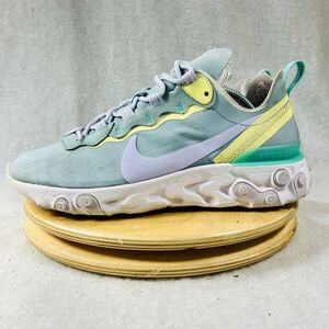 Nike React Element 55 Ocean Cube Women's Size 8.5 shoes sneakers‎ blue green